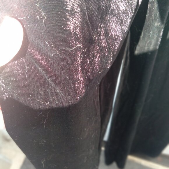 DIVIDED BLACK VELOUR JUMPSUIT SIZE M MEDIUM NEW WITH TAGS SHORT SLEEVES HALF-ZIP - Picture 9 of 15